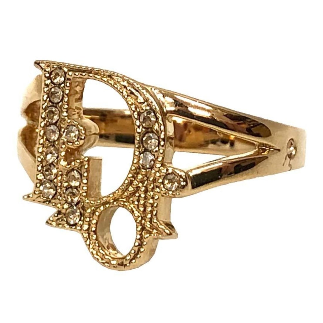 Christian Dior ring, gold color. (1 of 5)