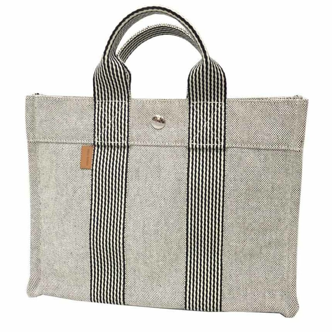 HERMES New Fourre-Tout PM Tote Bag, Handbag, Canvas, Gray (1 of 5)