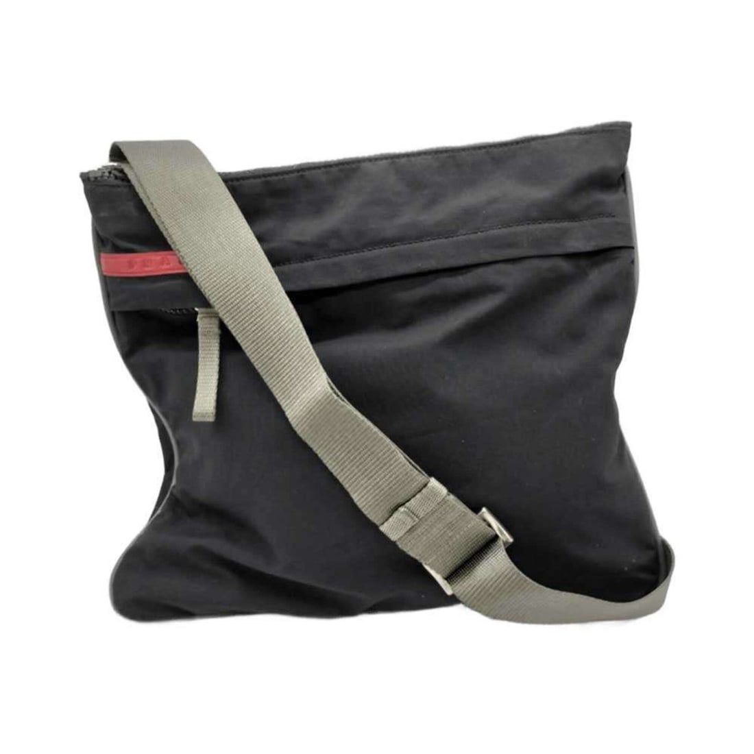 Pradasports Prada Sport Shoulder Bag Pouch Black Nylon Men's Women's PRADA: --- Catalog ---Category: SizeSize (HxWxD): 26.5cm x 29cm x 5.00mm / 10.43'' x 11.41'' x 0.19''Category: DesignType: Pochette, Shoulder bagColor: BlackGender: Men,WomenMaterial: Nylon Category: General