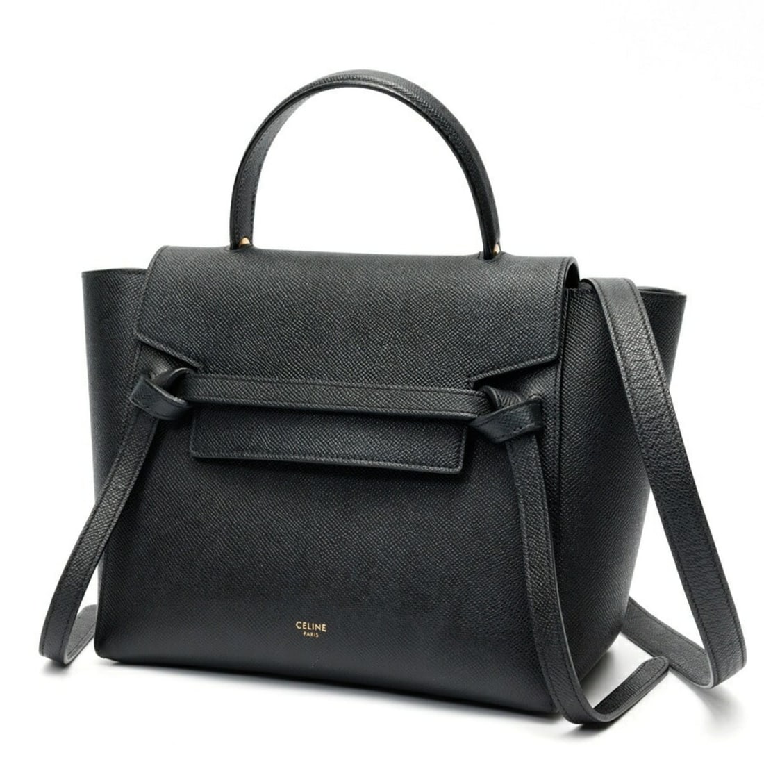 Celine Belt Bag Micro Shoulder 189153ZVA.38NO 180153ZVA.38NO Grained Calfskin Black: --- Catalog ---Category: SizeSize (HxWxD): 20cm x 24cm x 13cm / 7.87'' x 9.44'' x 5.11''Category: DesignType: Shoulder bagColor: BlackGender: WomenMaterial: Leather Category: GeneralMPN: 189153ZVA.38N