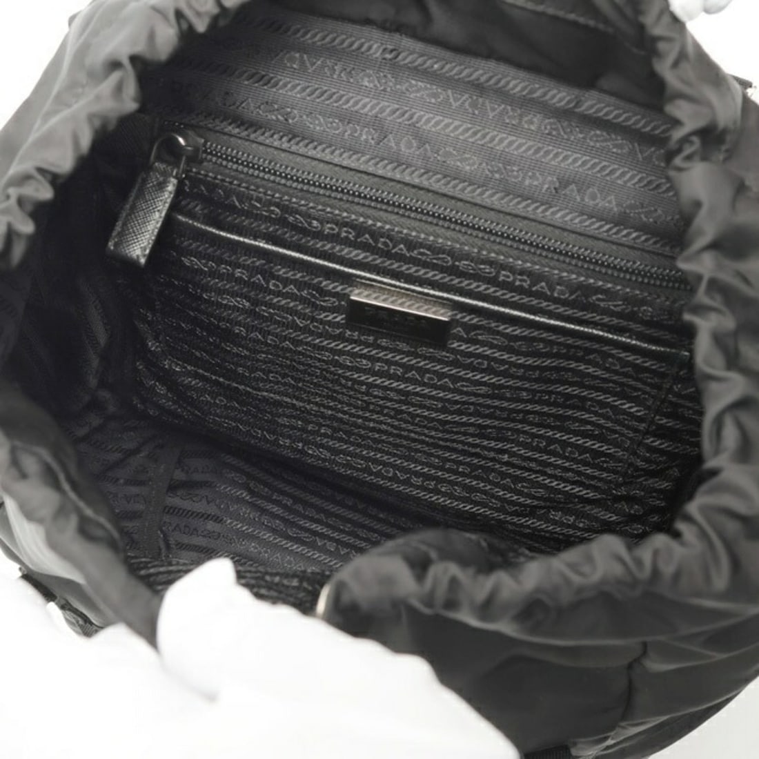 Prada Nylon Backpack Rucksack 1BZ039 Black - 8