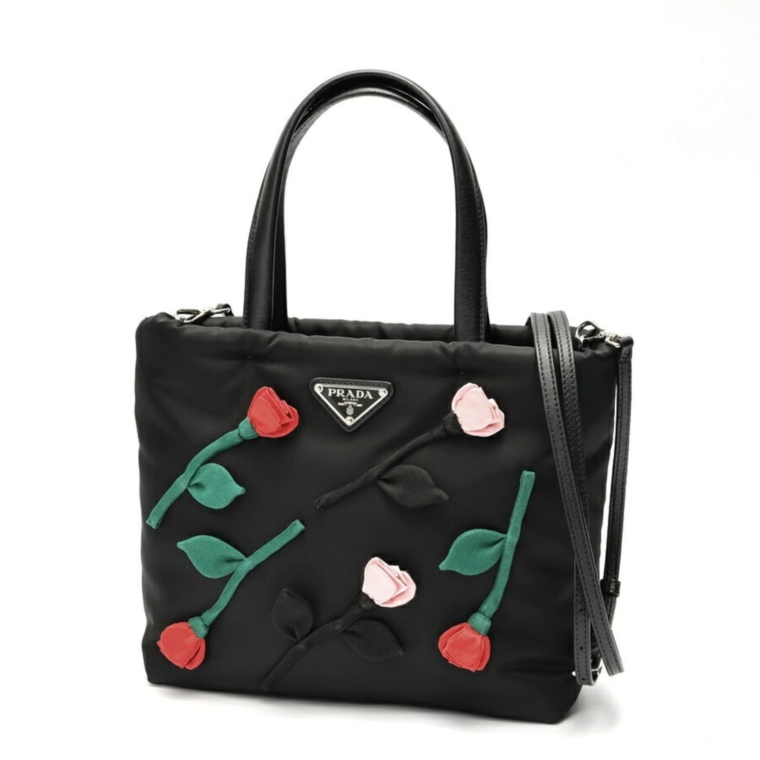 Prada PRADA Tote Bag Shoulder 1BA257 Nylon Black: --- Catalog ---Category: SizeSize (HxWxD): 20cm x 22.5cm x 10cm / 7.87'' x 8.85'' x 3.93''Category: DesignType: Shoulder bag, Tote bagColor: BlackGender: Women,MenMaterial: Nylon Category: