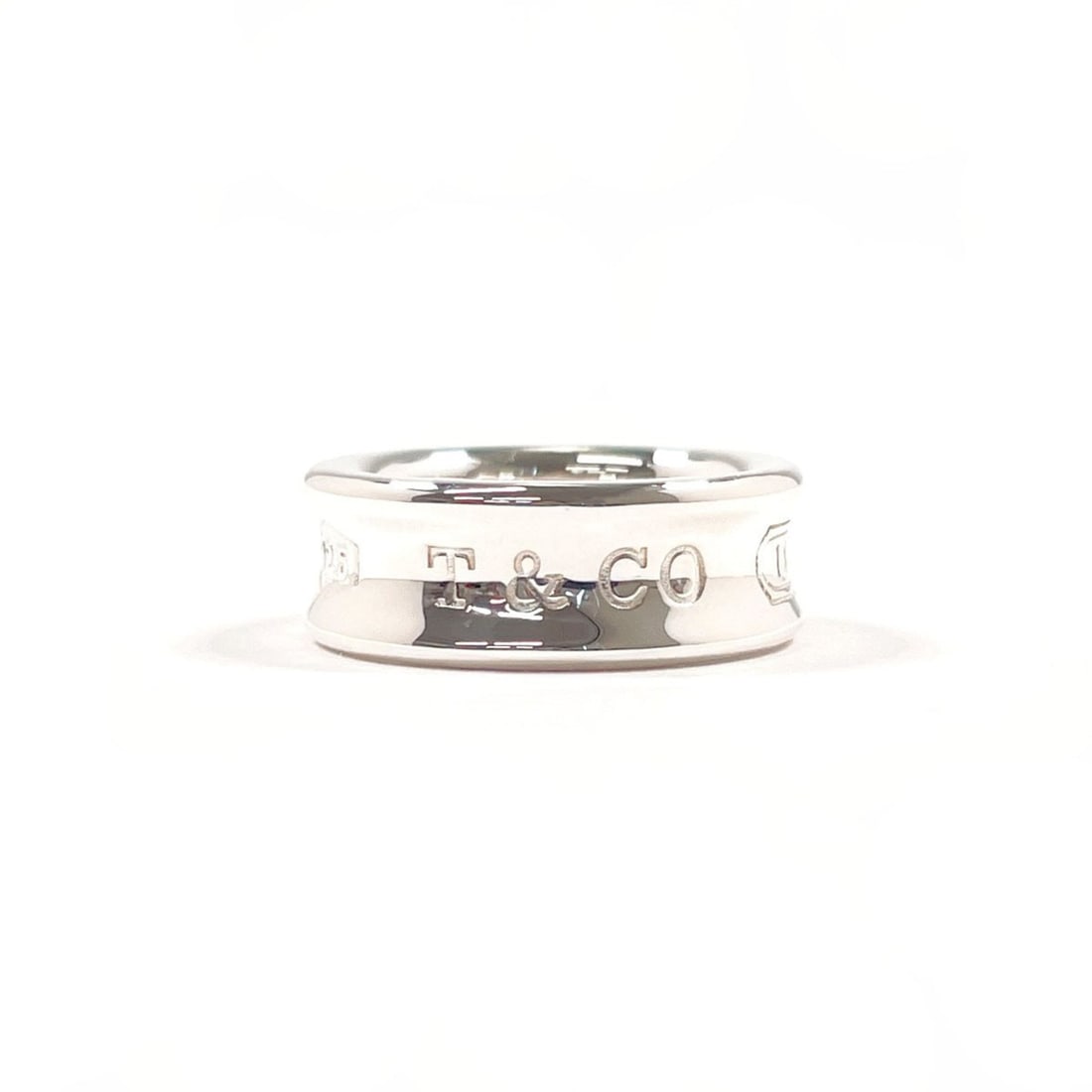 TIFFANY&Co. Tiffany 1837 Medium Ring, Sterling Silver 925, Size 8, Silver, Women's: --- Catalog ---Category: SizeJP Size: 8US Size: 4.5Category: DesignType: Band ringColor: SilverGender: WomenMaterial: Silver 925Category: GeneralBrand: Tiffany--- Item List ---Section: ConditionRankin