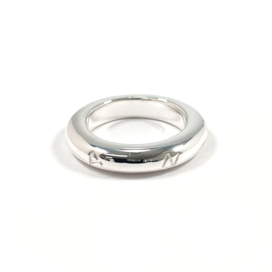 CHANEL logo vintage ring, sterling silver (925), size 12.5cm, women's.: --- Catalog ---Category: SizeJP Size: 12.5US Size: 6.5Category: DesignType: Band ringColor: SilverGender: WomenMaterial: Silver 925Category: GeneralBrand: Chanel--- Item List ---Section: ConditionRank