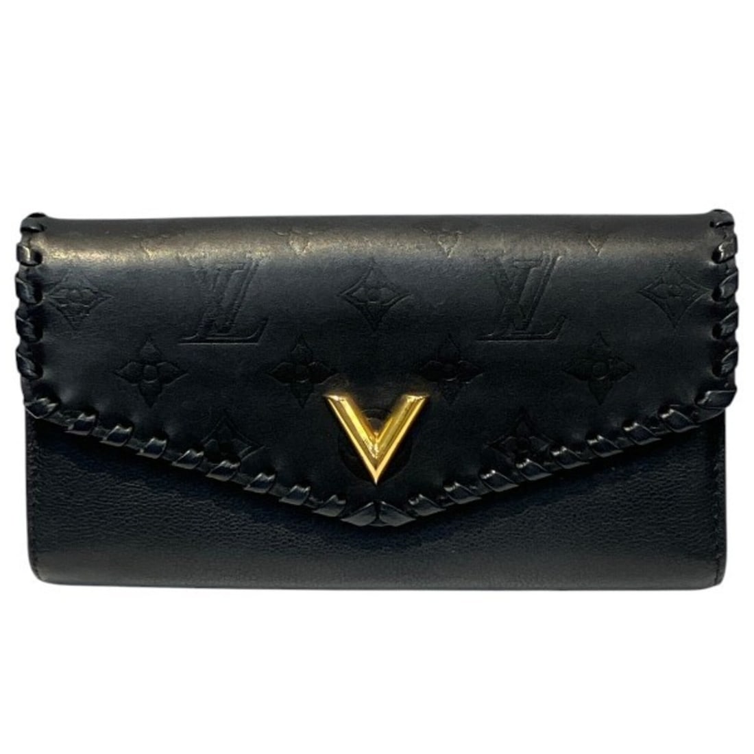 Louis Vuitton Monogram Portefeuille Very M62059 Noir Long Wallet Bi-fold for Women: --- Catalog ---Category: SizeSize (HxWxD): 10cm x 19cm x 2.5cm / 3.93'' x 7.48'' x 0.98''Category: DesignType: Long wallet (bi-fold)Color: NoirGender: WomenMaterial: Leather Category: GeneralLine: Mon