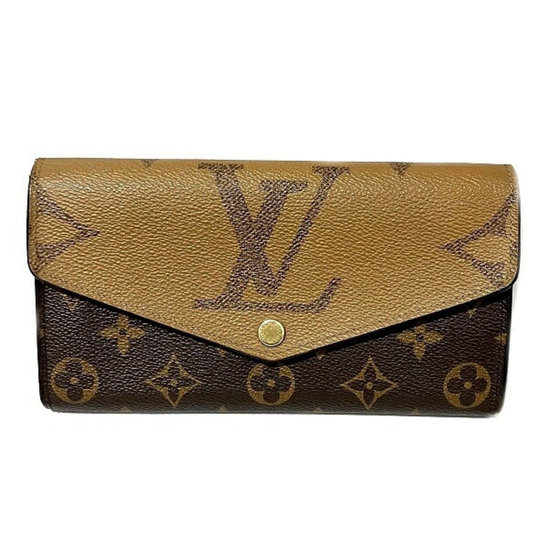 Louis Vuitton Monogram Giant Portefeuille Sarah M80726 Long Wallet, Bi-fold Men's & Women's: --- Catalog ---Category: SizeSize (HxWxD): 10cm x 18.5cm x 2cm / 3.93'' x 7.28'' x 0.78''Category: DesignType: Long wallet (bi-fold)Color: BrownGender: Men,WomenMaterial: Monogram , Canvas , PVC , Coa