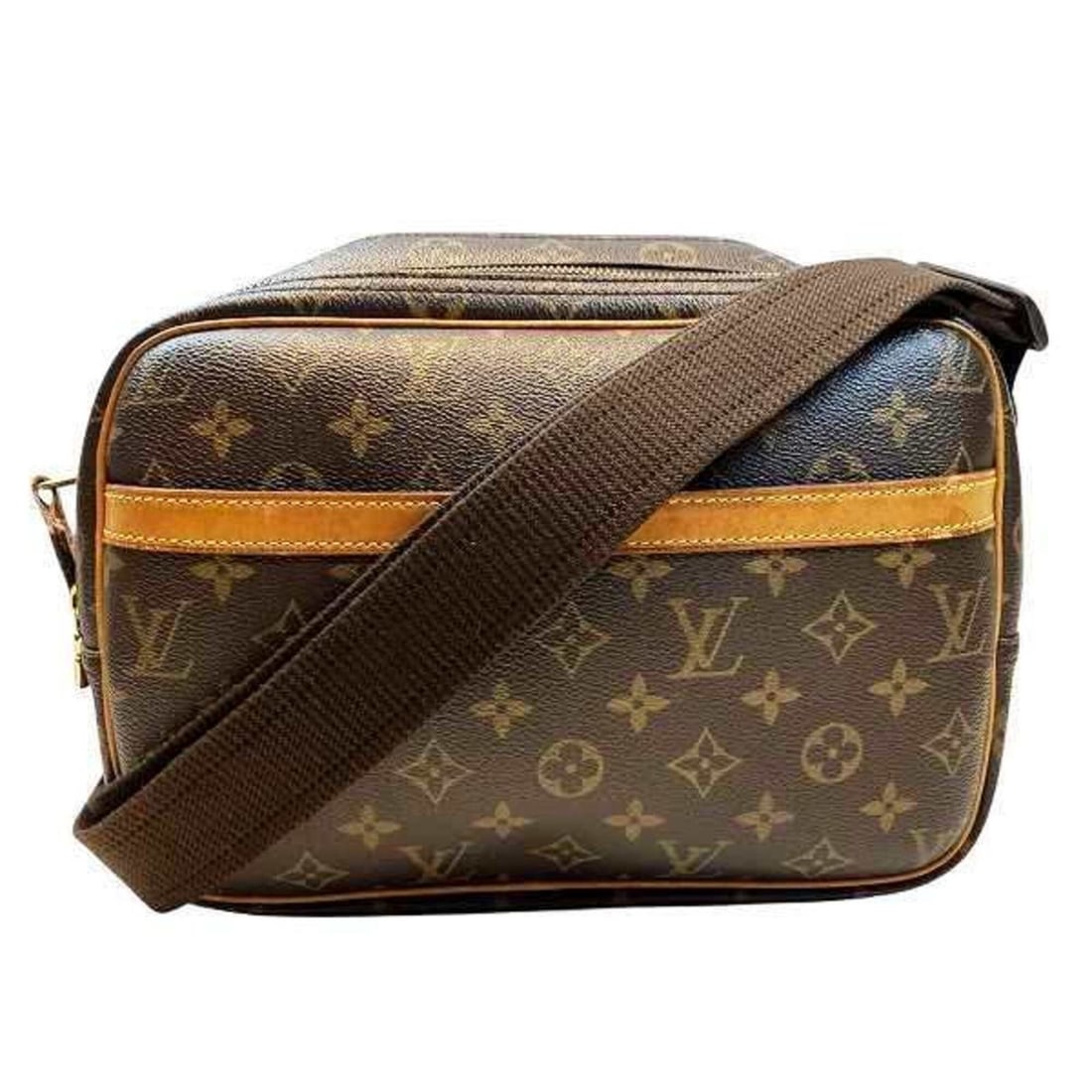 Louis Vuitton Monogram Reporter PM M45254 Handbag Shoulder Bag for Men and Women: --- Catalog ---Category: SizeSize (HxWxD): 21.5cm x 285cm x 14cm / 8.46'' x 112.2'' x 5.51''Strap Length: 85cm - 131cm / 33.46'' - 51.57''Category: DesignType: Handbag, Shoulder bagColor: BrownGender: