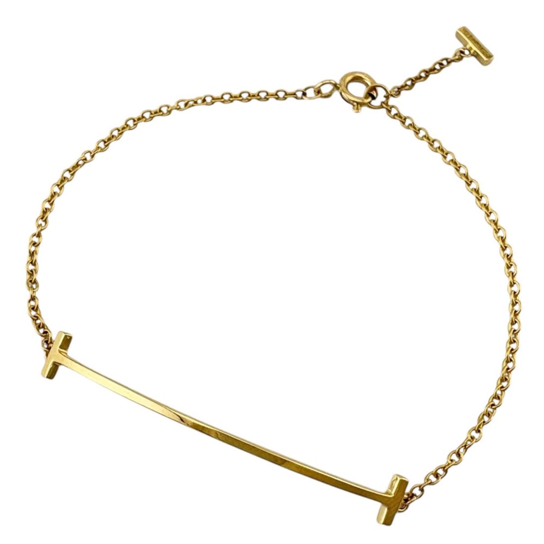 Tiffany & Co. T Smile Bracelet, 18K Yellow Gold, Women's. (1 of 8)