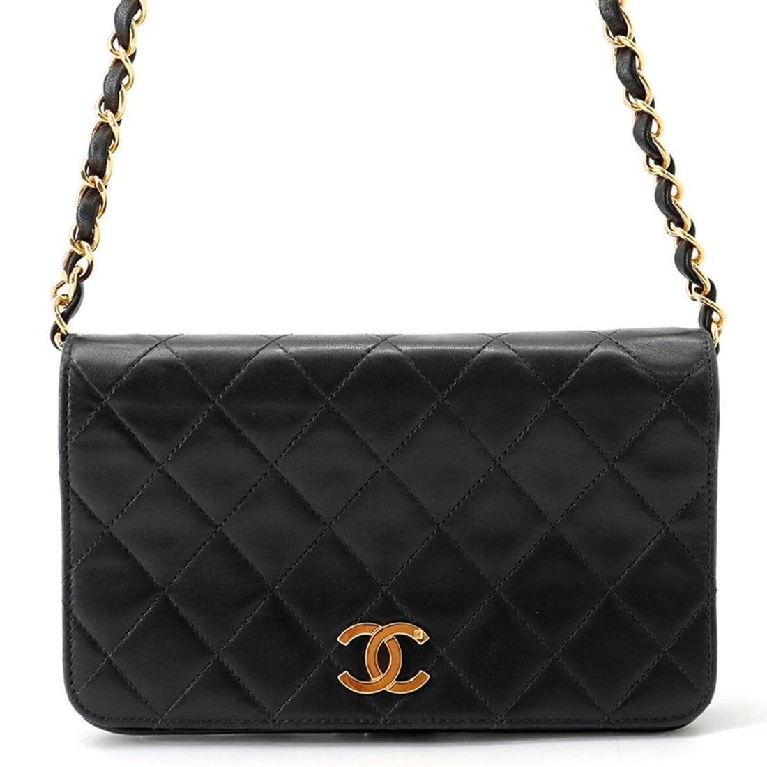 Chanel Chain Shoulder Bag, Matelassé, Coco Mark, Lambskin, CHANEL Handbag, Black,: --- Catalog ---Category: SizeSize (HxWxD): 11cm x 19cm x 5.5cm / 4.33'' x 7.48'' x 2.16''Category: DesignType: Handbag, Shoulder bagColor: BlackGender: WomenCategory: GeneralBrand: ChanelCountry of Or