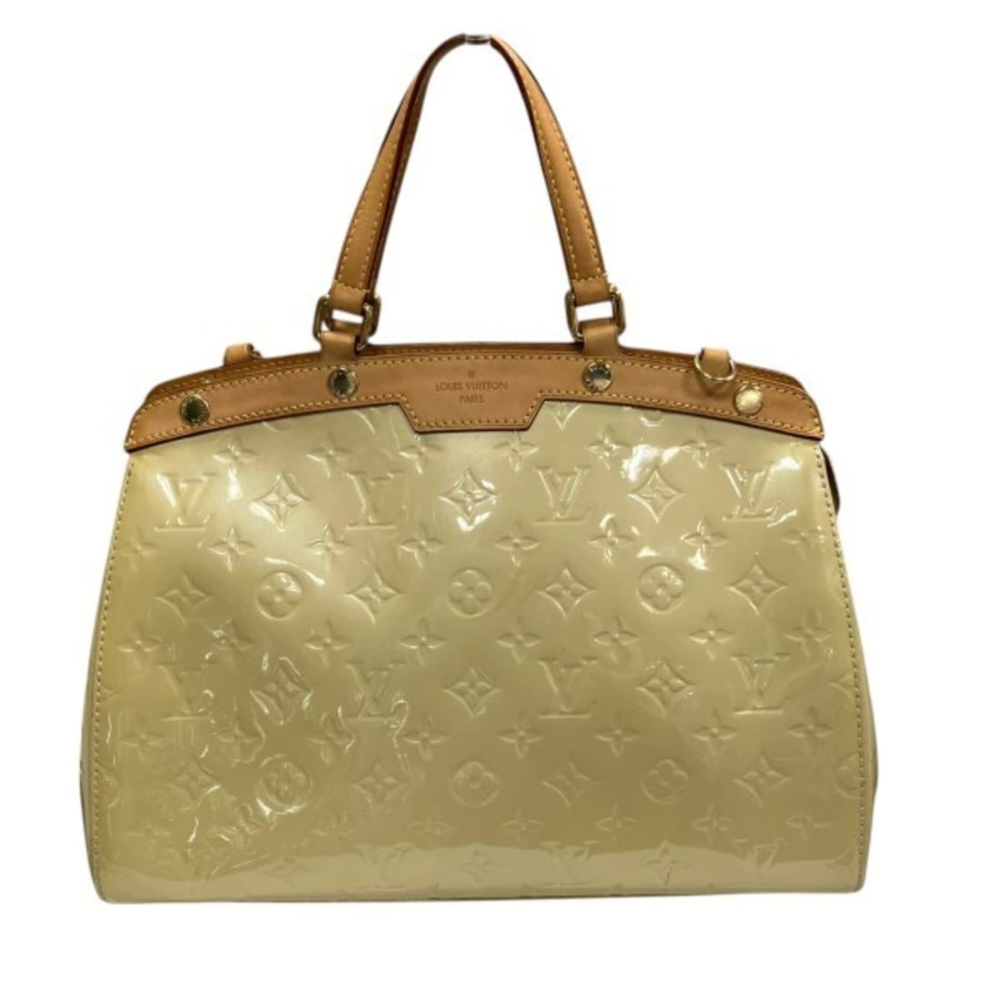 Louis Vuitton Monogram Vernis Blair MM M91456 Handbag (Women's Handbag): --- Catalog ---Category: SizeSize (HxWxD): 22cm x 33cm x 12cm / 8.66'' x 12.99'' x 4.72''Category: DesignType: HandbagColor: Blanc corail, CreamGender: WomenMaterial: Leather Leather/Fur Type: Enamel 