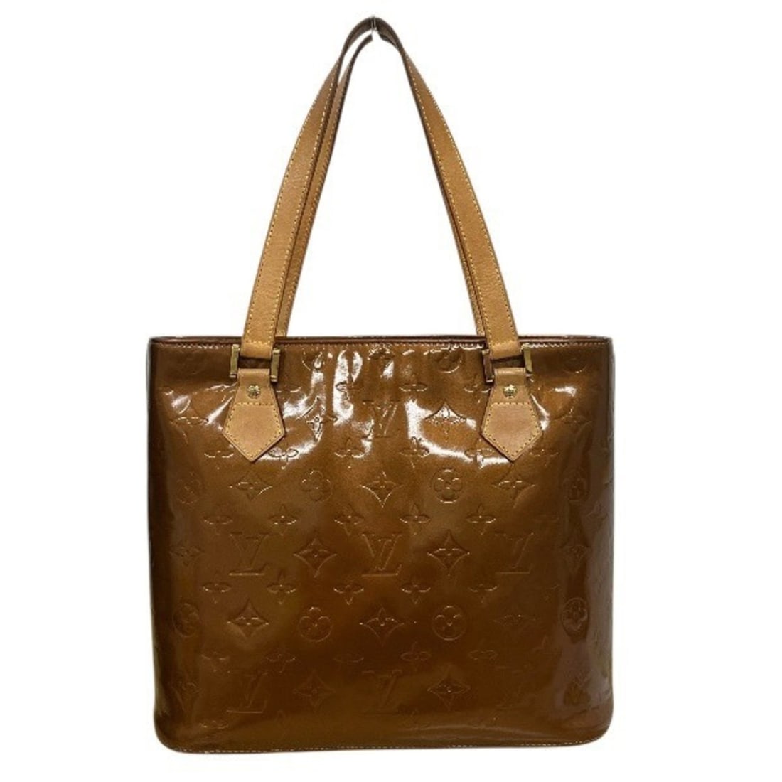 Louis Vuitton Monogram Vernis Houston Bronze M91122 Handbag Tote Bag for Women: --- Catalog ---Category: SizeSize (HxWxD): 25cm x 30cm x 15cm / 9.84'' x 11.81'' x 5.9''Category: DesignType: Handbag, Tote bagColor: BronzeGender: WomenMaterial: Leather Leather/Fur Type: Enamel Leat