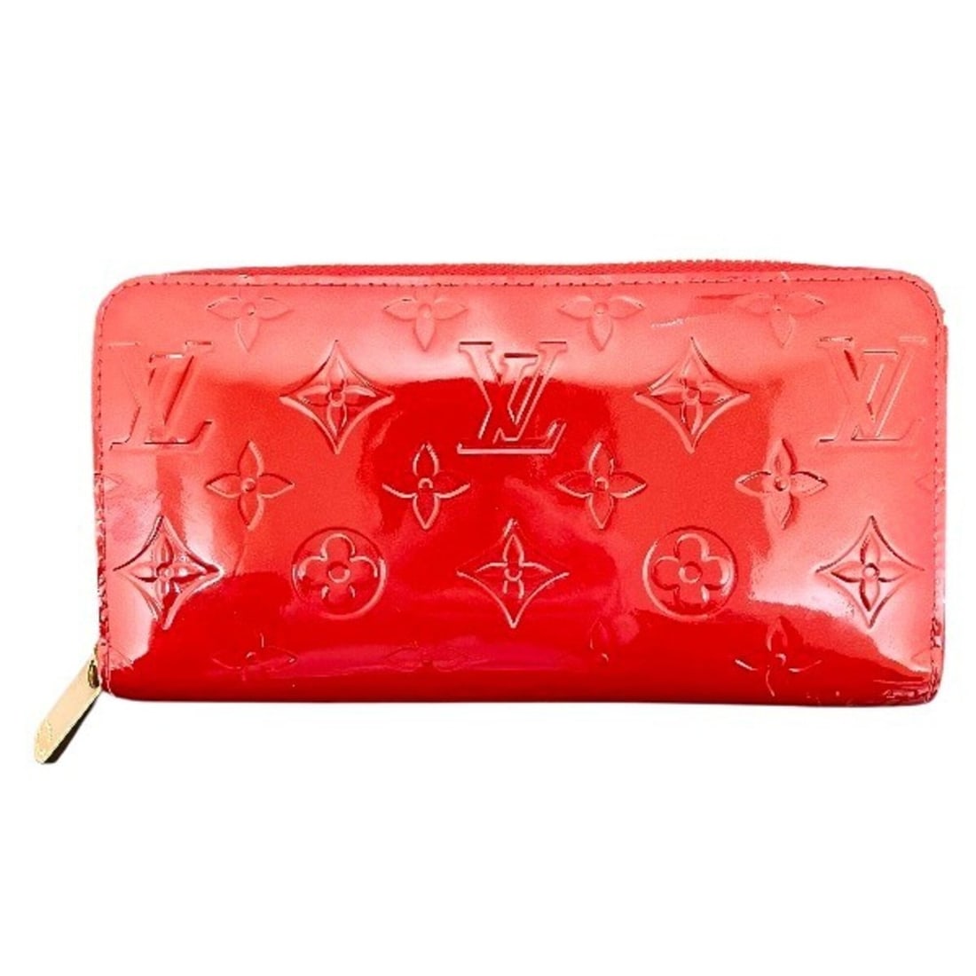 Louis Vuitton Monogram Vernis Zippy Wallet M91981 Long for Women: --- Catalog ---Category: SizeSize (HxWxD): 10.5cm x 19.5cm x 2.5cm / 4.13'' x 7.67'' x 0.98''Category: DesignType: Long wallet (bi-fold)Color: Pomme d'amour, Red colorGender: WomenMaterial: Leather Le
