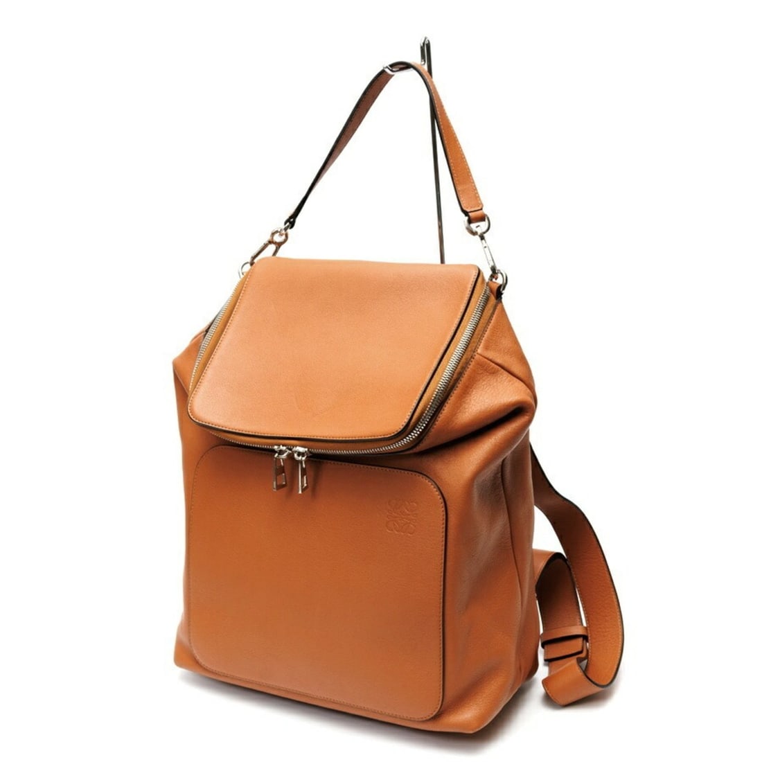 Loewe Goya Backpack, 316.30.P40, Leather, Brown: --- Catalog ---Category: SizeSize (HxWxD): 40cm x 34cm x 15cm / 15.74'' x 13.38'' x 5.9''Category: DesignType: BackpackColor: BrownGender: Women,MenMaterial: Leather Category: GeneralBrand: