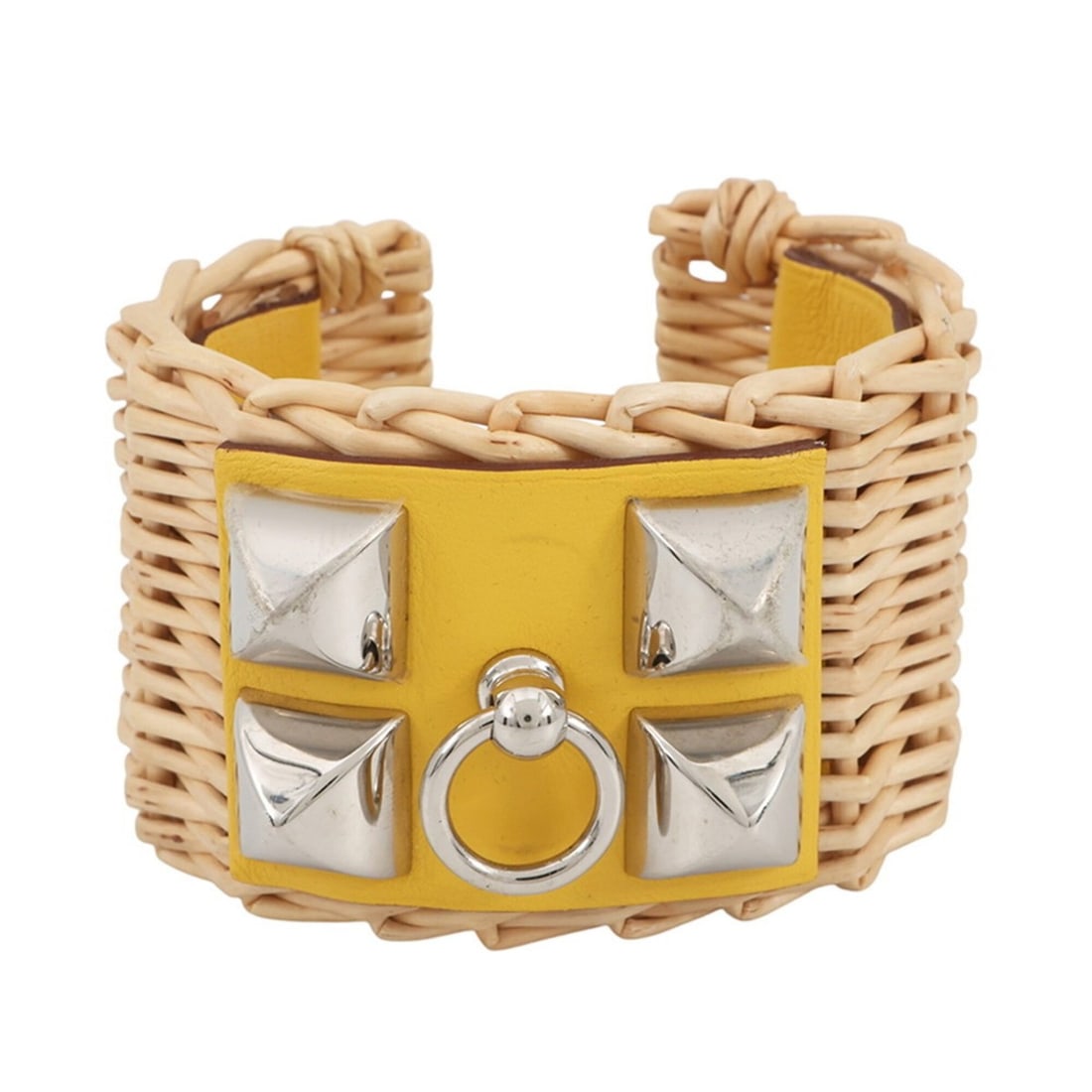 Hermes Medor Picnic Bracelet, Lime Swift Rattan, Z Stamp, Size T2. (Hermes Bracelet) (1 of 12)