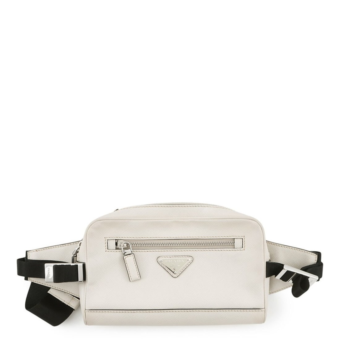 Prada body bag, leather, 2VL012, PRADA handbag, waist white, (1 of 17)