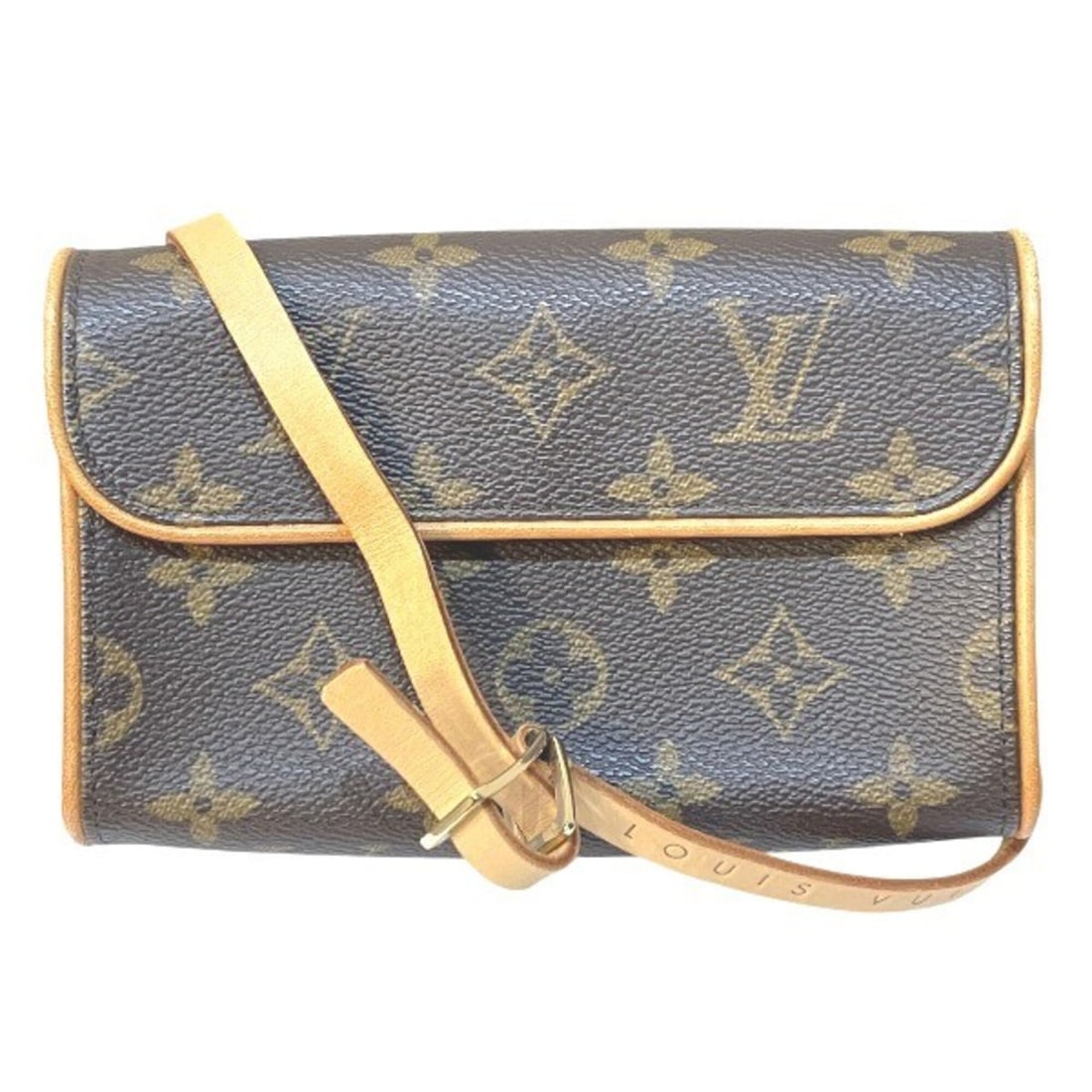 Louis Vuitton Monogram Pochette Florentine M51855 Waist Bag, Handbag, Shoulder Bag for Women: --- Catalog ---Category: SizeSize (HxWxD): 10cm x 16cm x 4cm / 3.93'' x 6.29'' x 1.57''Strap Length: 70cm - 78cm / 27.55'' - 30.7''Category: DesignType: Pochette, Shoulder bagColor: BrownGender: Women