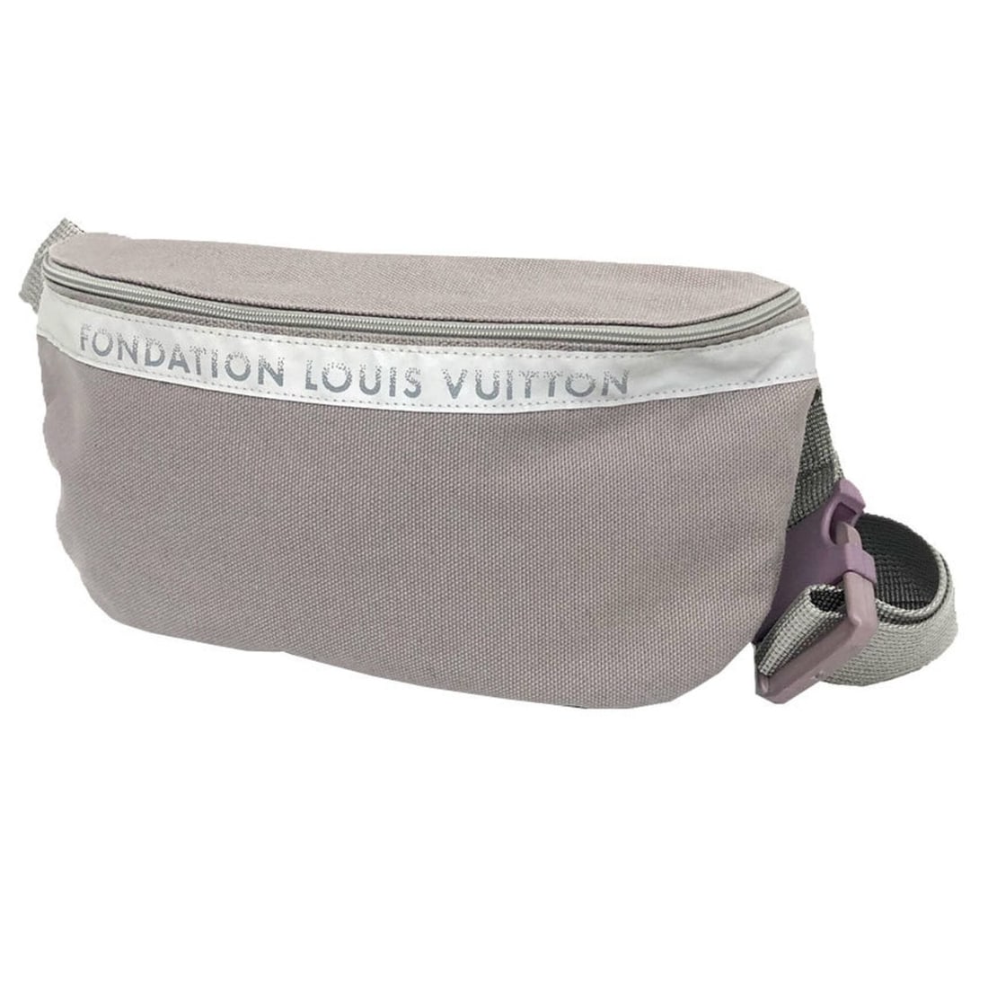 LOUIS VUITTON FONDATION Body Bag Waist Pouch BUM aq12781: --- Catalog ---Category: SizeSize (HxWxD): 16cm x 27cm / 6.29'' x 10.62''Category: DesignType: Fanny pack, Sling bagColor: GrayGender: WomenMaterial: Canvas Category: GeneralBrand: Louis Vuitton---