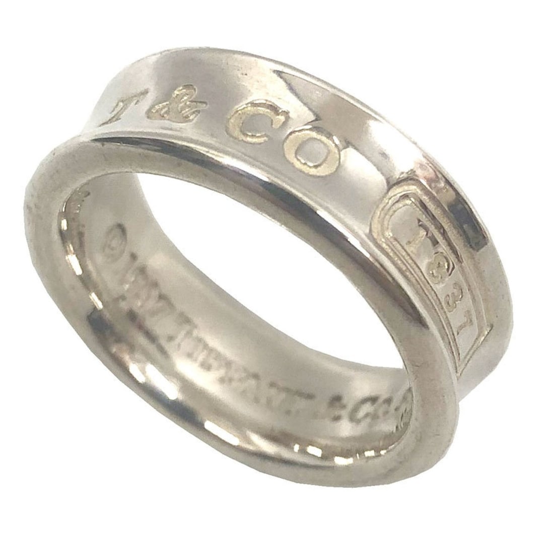 Tiffany & Co. 1837 Ring, Medium, SV925, Japanese Size 11, Silver Ring: --- Catalog ---Category: SizeJP Size: 11US Size: 6Category: DesignType: Band ringColor: SilverGender: WomenMaterial: Silver 925Category: GeneralBrand: Tiffany--- Item List ---Section: ConditionRanking