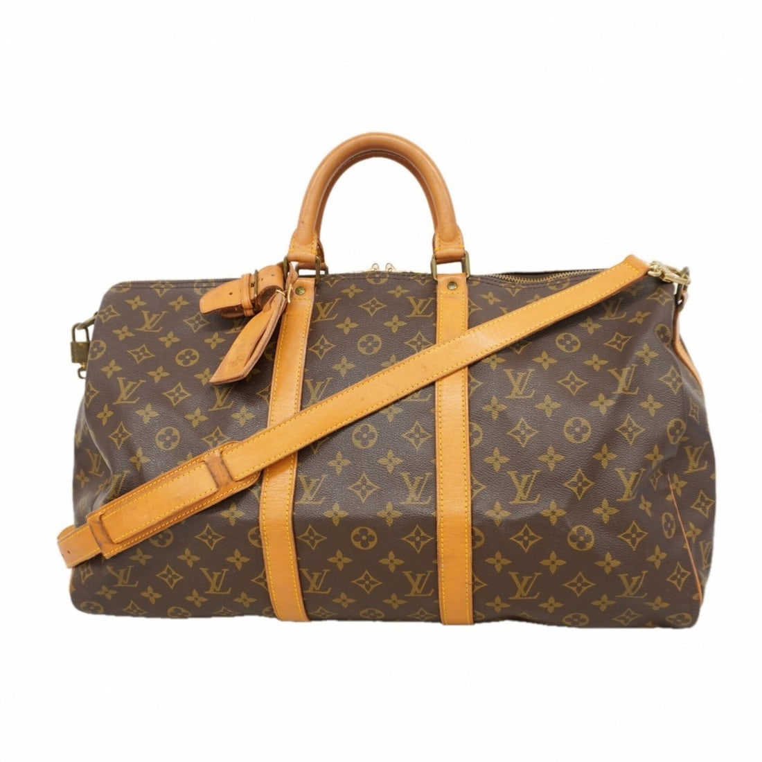 Louis Vuitton Bags - Boston Monogram Keepall Bandoulière 50 M41416 Brown Men's & Women's (1 of 16)