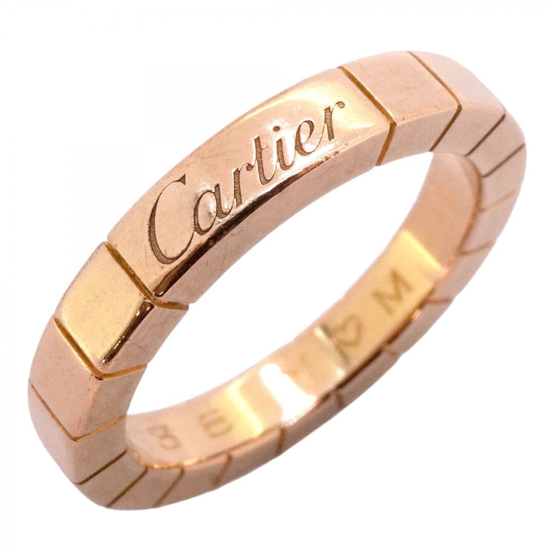 Cartier Lanieres Ring, 18K Pink Gold, Size 48, Women's: --- Catalog ---Category: SizeUS Size: 4.5Brand Size: 48Category: DesignType: Band ringGender: WomenMaterial: Pink gold (18K)Category: GeneralBrand: Cartier--- Item List ---Section: ConditionRanking: R