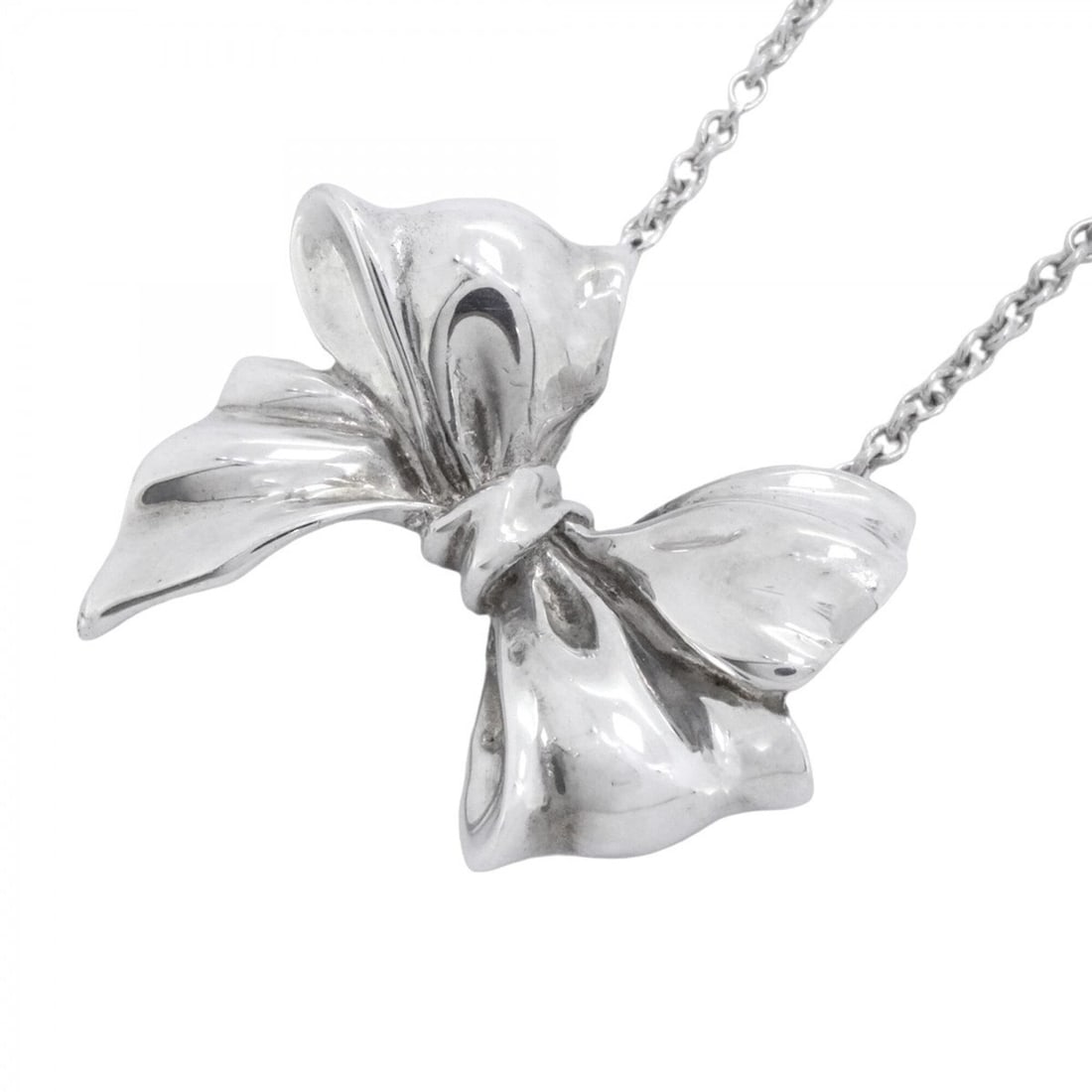 Tiffany & Co. Ribbon Necklace, Sterling Silver 925, Women's (1 of 10)