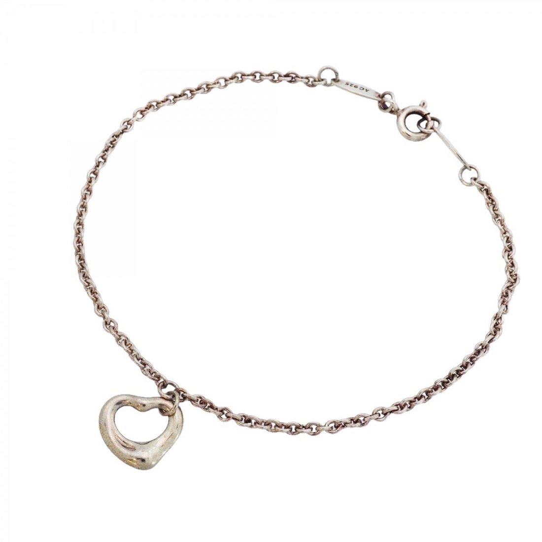 Tiffany & Co. Heart Bracelet, Sterling Silver 925, Women's: --- Catalog ---Category: SizeLength: 18cm / 7.08''Category: DesignType: Charm braceletGender: WomenMaterial: Silver 925Category: GeneralBrand: Tiffany--- Item List ---Section: ConditionRanking: Rank A
