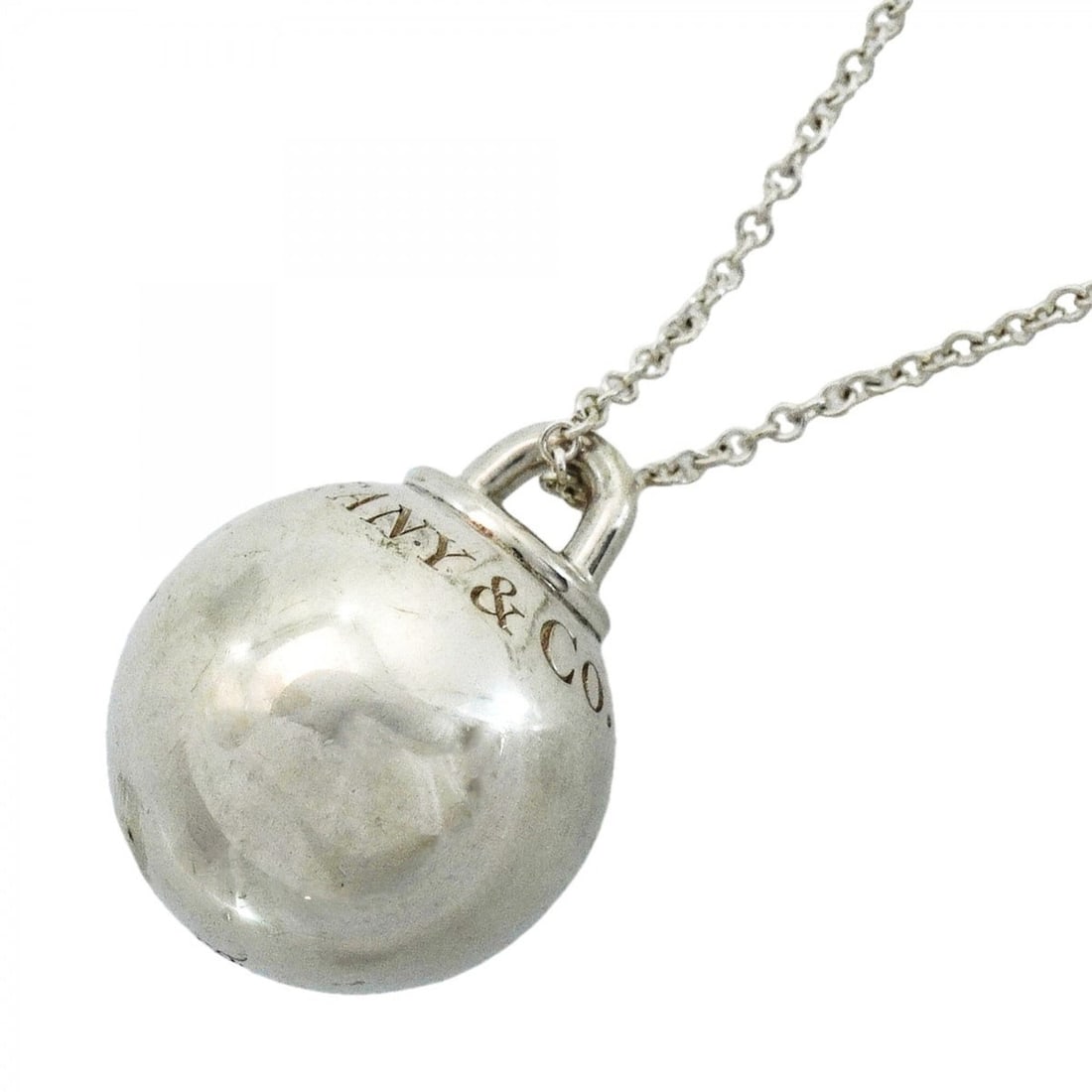 Tiffany & Co. Hardware Ball Necklace, Sterling Silver 925, Women's: --- Catalog ---Category: SizePendant Size: 23.7mm x 18.7mm / 0.93'' x 0.73''Neck Circumference: 71.5 cm - 81.5 cm / 28.14'' - 32.08''Category: DesignGender: WomenMaterial: Silver 925Necklace Type: Nec