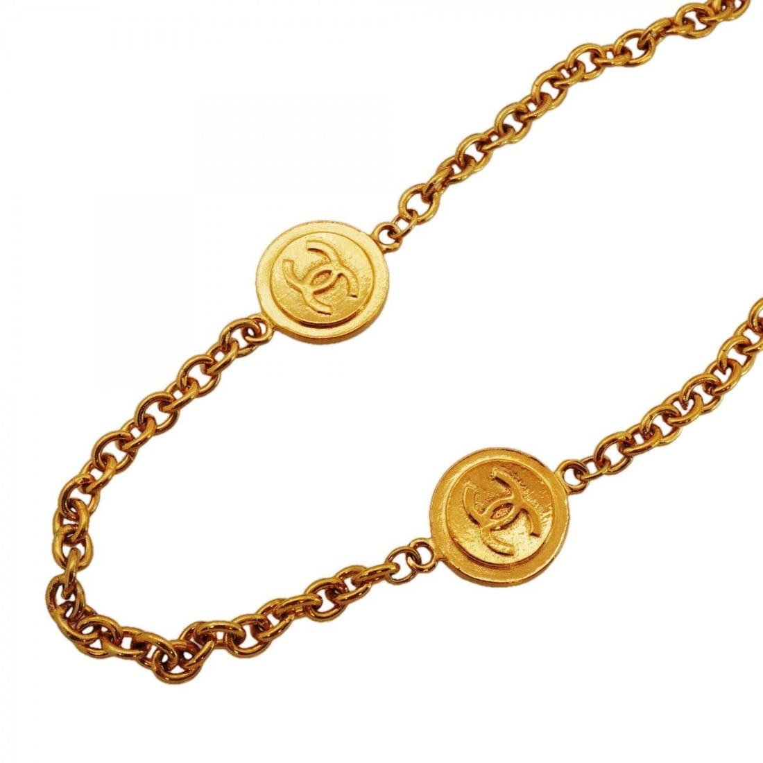 Chanel Necklace, Coco Mark, GP Plated Gold, Women's (1 of 13)