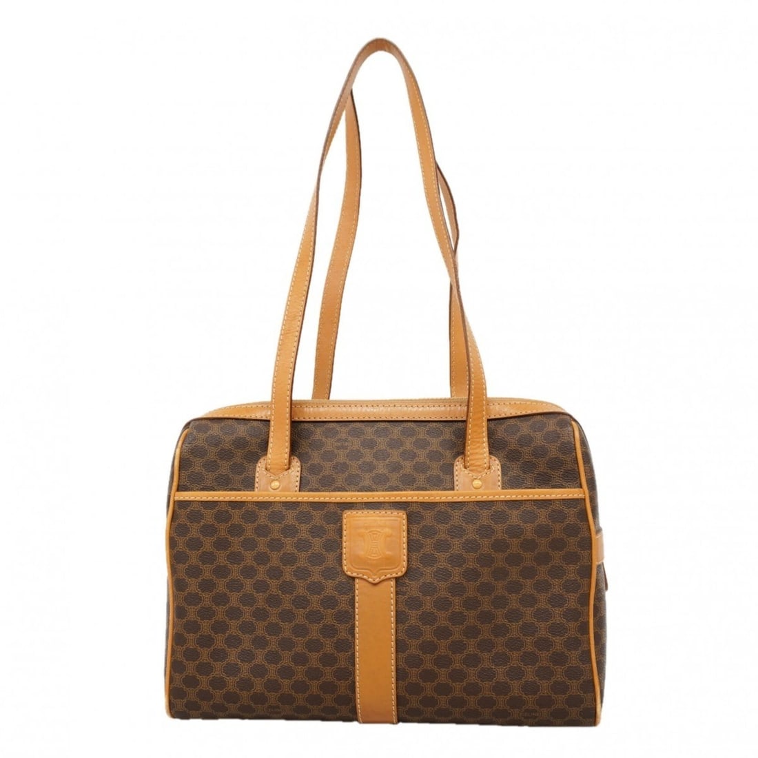 Celine Macadam Shoulder Bag, Brown, Women's, P2951259: --- Catalog ---Category: SizeSize (HxWxD): 22cm x 30cm x 11cm / 8.66'' x 11.81'' x 4.33''Category: DesignType: Shoulder bagColor: BrownGender: WomenMaterial: PVC Hardware Color: GoldCategory: GeneralB