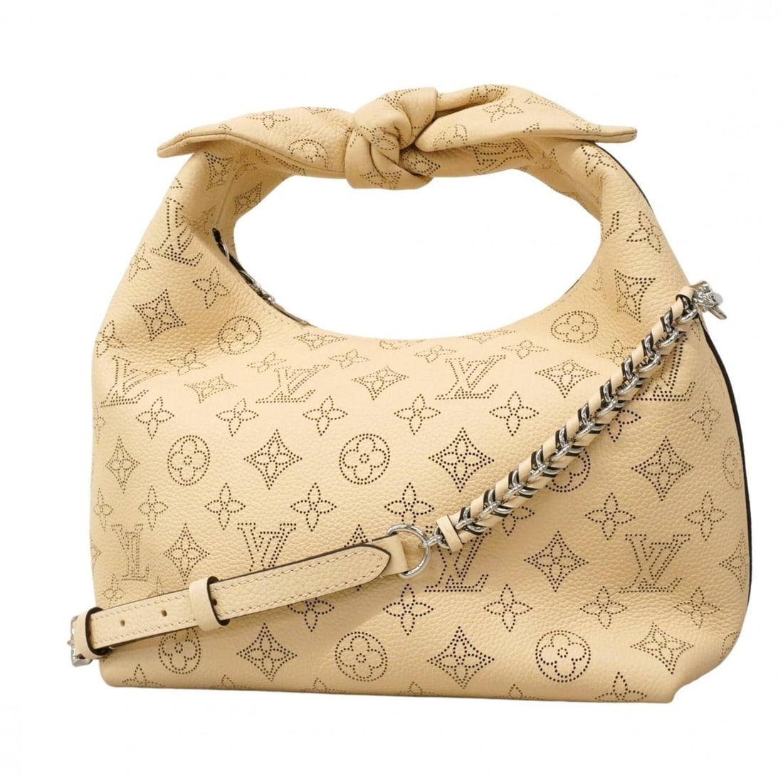 Louis Vuitton Mahina Whitenot PM Handbag M20700 Cream 2-way bag for women P2908623: --- Catalog ---Category: SizeSize (HxWxD): 19cm x 24cm x 10cm / 7.48'' x 9.44'' x 3.93''Category: DesignType: HandbagColor: CreamGender: WomenCategory: GeneralMPN: M20700Brand: Louis Vuitton--- Item L