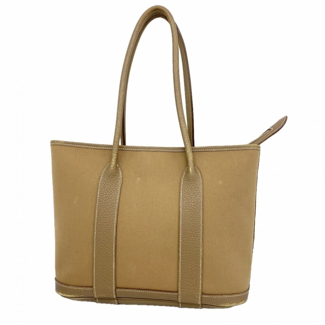 Hermes Garden Zip PM Tote Bag, Toile Officier, Etoupe, ?M stamp, Ladies', P2894876 (1 of 15)