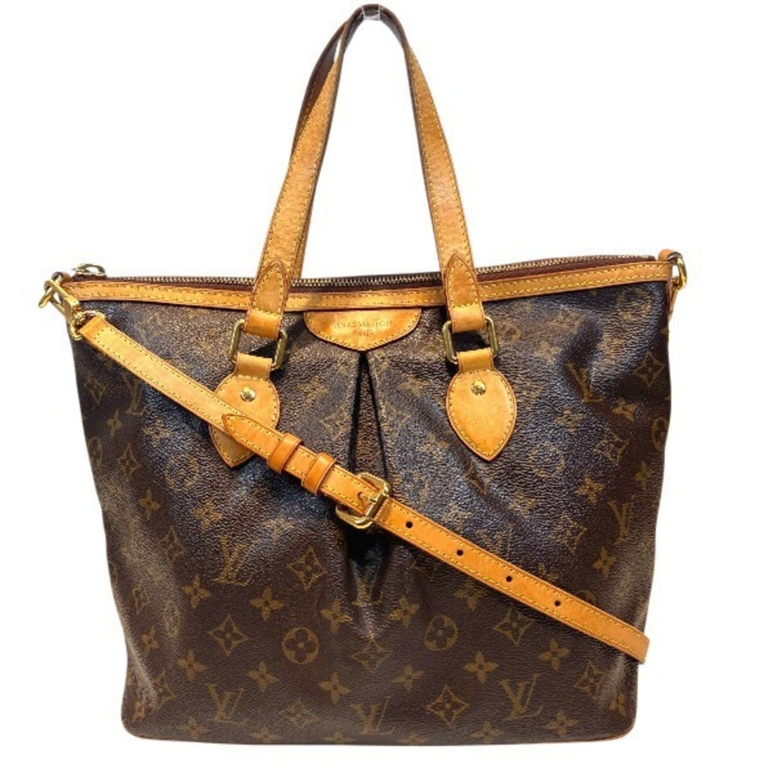 Louis Vuitton Monogram Palermo PM M40145 Handbag Shoulder Bag for Women: --- Catalog ---Category: SizeSize (HxWxD): 24cm x 35cm x 16cm / 9.44'' x 13.77'' x 6.29''Category: DesignType: Handbag, Shoulder bagColor: BrownGender: WomenMaterial: Monogram Category: GeneralMPN: M4