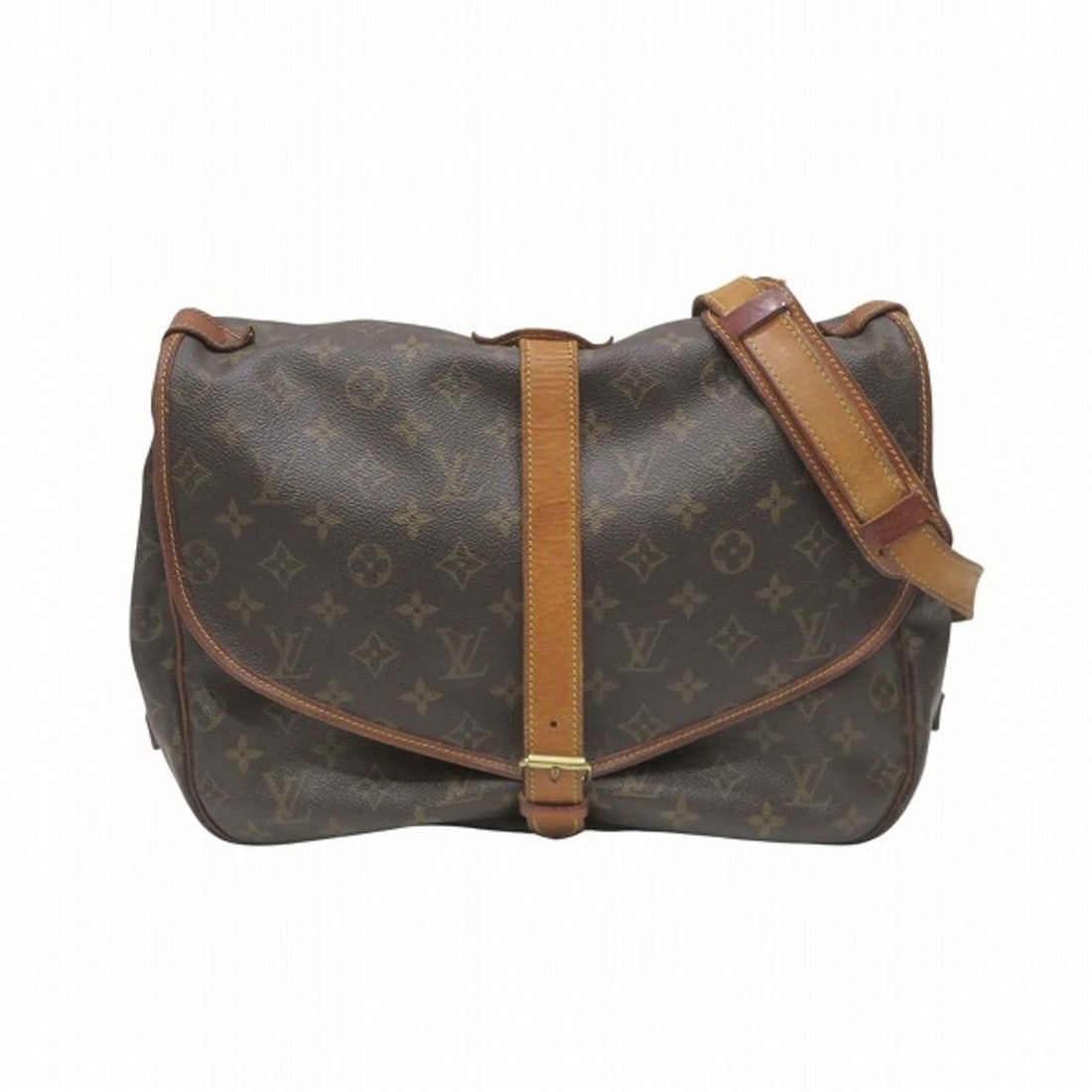 Louis Vuitton Monogram Saumur 35 M42254 Handbag Shoulder Bag Messenger for Men and Women: --- Catalog ---Category: SizeSize (HxWxD): 27cm x 35cm x 25cm / 10.62'' x 13.77'' x 9.84''Category: DesignType: Handbag, Messenger bag, Shoulder bagColor: BrownGender: Men,WomenMaterial: Monogram Cate