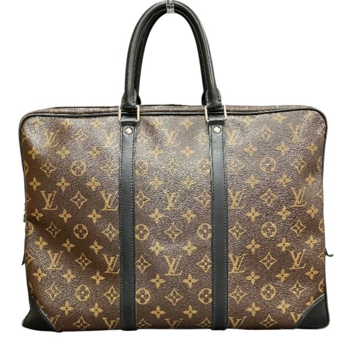 Louis Vuitton Monogram Macassar Portedocument Voyage M40225 Handbag Business Bag for Men: --- Catalog ---Category: SizeSize (HxWxD): 30cm x 41cm x 7cm / 11.81'' x 16.14'' x 2.75''Category: DesignType: HandbagColor: BrownGender: MenMaterial: Monogram , Canvas , PVC , Coated canvas Category: