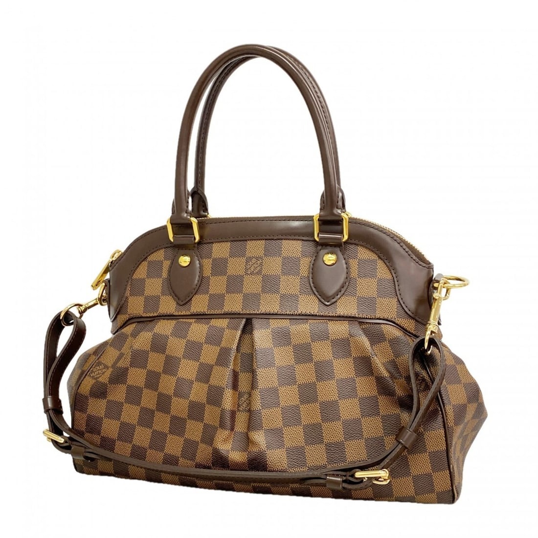 Louis Vuitton Damier Trevi PM Handbag N51997 Ebene 2-way bag for women: --- Catalog ---Category: SizeSize (HxWxD): 24cm x 34cm x 15cm / 9.44'' x 13.38'' x 5.9''Category: DesignType: HandbagColor: EbeneGender: WomenCategory: GeneralMPN: N51997Brand: Louis Vuitton--- Item L