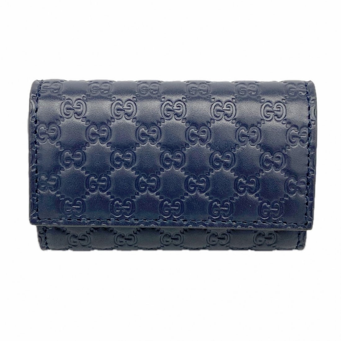 Gucci Accessories/Key Case Microguccissima 150402 Leather Navy Men's/Women's: --- Catalog ---Category: DesignType: KeycaseColor: NavyGender: Men,WomenMaterial: Leather Category: GeneralMPN: 150402Brand: GucciCategory: Physical PropertiesSize (HxWxD): 6.5cm x 9.5cm x 3cm / 2.55'