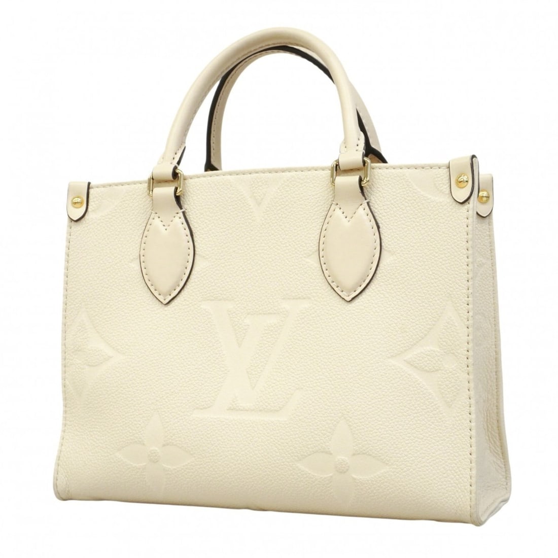 Louis Vuitton Monogram Empreinte OnTheGo PM Handbag M46569 Cream Ladies (1 of 10)