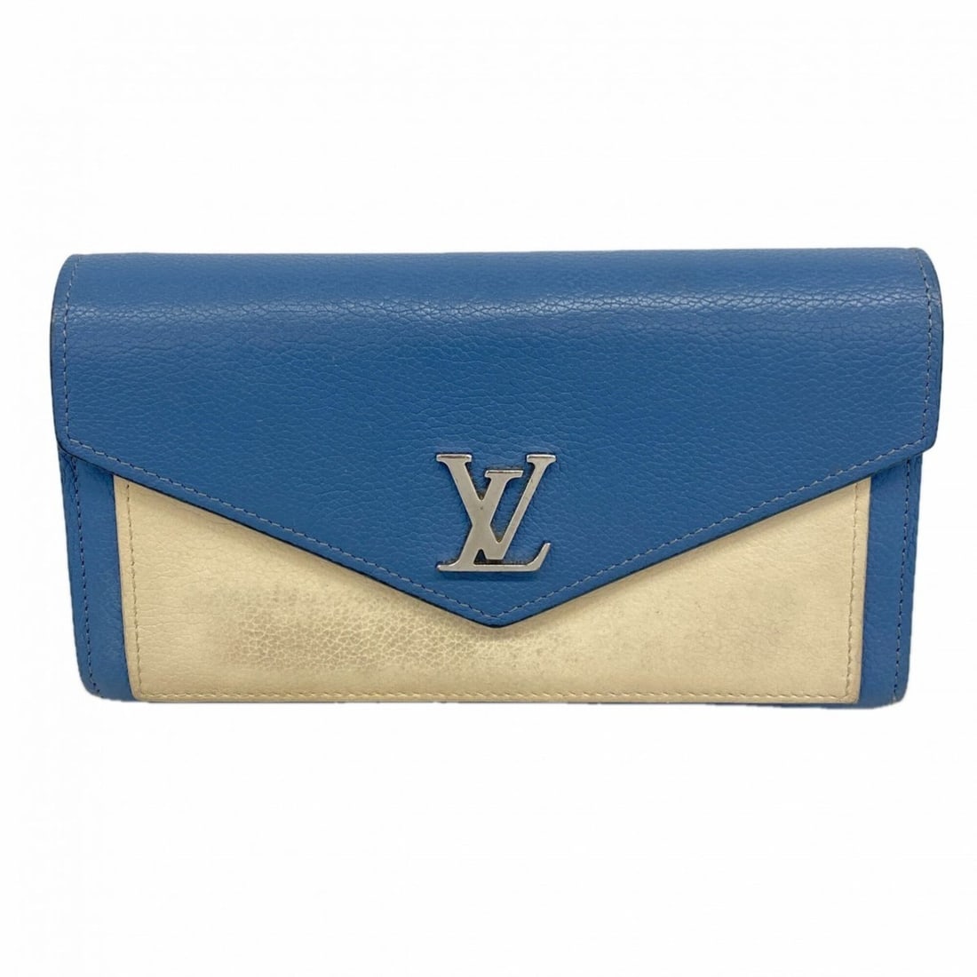 Louis Vuitton Portefeuille MyLockme Long Wallet M62544 Blue Jean Women's (1 of 9)