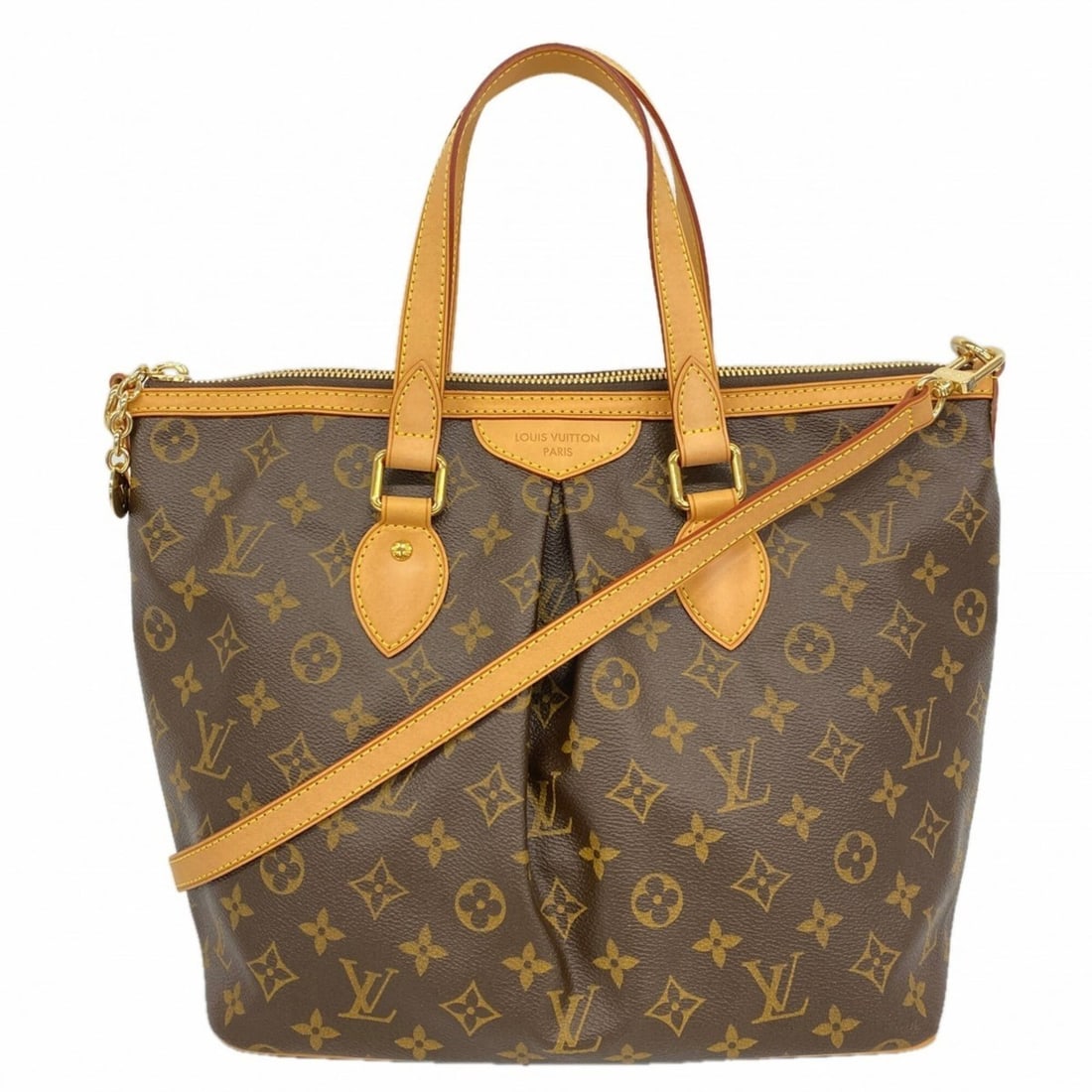 Louis Vuitton Monogram Palermo PM Handbag M40145 Brown 2-way bag for women: --- Catalog ---Category: SizeSize (HxWxD): 28cm x 29.5cm x 16cm / 11.02'' x 11.61'' x 6.29''Category: DesignType: HandbagColor: BrownGender: WomenCategory: GeneralMPN: M40145Brand: Louis Vuitton--- It