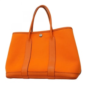 Hermes Garden TPM Tote Bag, Toile Officier, Orange, ?N stamp, Women's.