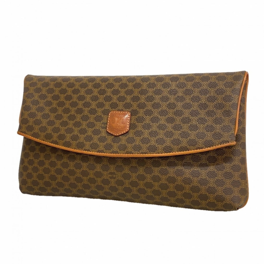 Celine Macadam Clutch Bag, Brown, Men's & Women's: --- Catalog ---Category: SizeSize (HxWxD): 18cm x 33cm x 4cm / 7.08'' x 12.99'' x 1.57''Category: DesignType: Clutch bagColor: BrownGender: Men,WomenMaterial: PVC Hardware Color: GoldCategory: General