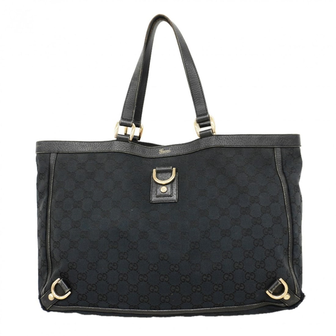 Gucci GG Canvas Abby Tote Bag 141472 Black Champagne Women's: --- Catalog ---Category: SizeSize (HxWxD): 27cm x 38cm x 10.5cm / 10.62'' x 14.96'' x 4.13''Category: DesignType: Tote bagColor: BlackGender: WomenMaterial: Canvas Hardware Color: Champagne goldCatego