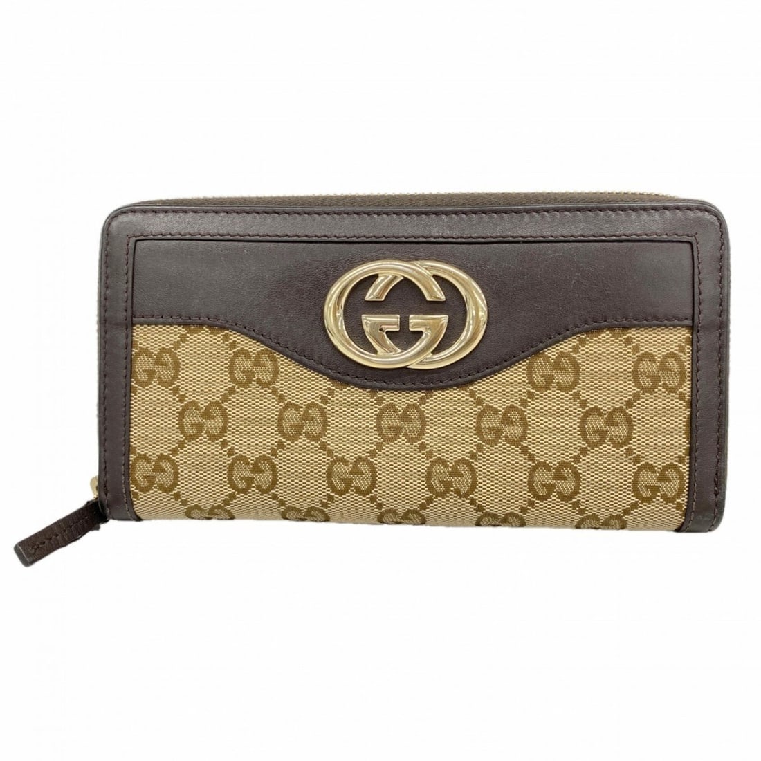 Gucci Long Wallet GG Canvas Interlocking G 308012 Brown Women's: --- Catalog ---Category: SizeSize (HxWxD): 10.5cm x 19cm x 2.5cm / 4.13'' x 7.48'' x 0.98''Category: DesignType: Long wallet (bi-fold)Color: BrownGender: WomenMaterial: Canvas Category: GeneralMPN: 30