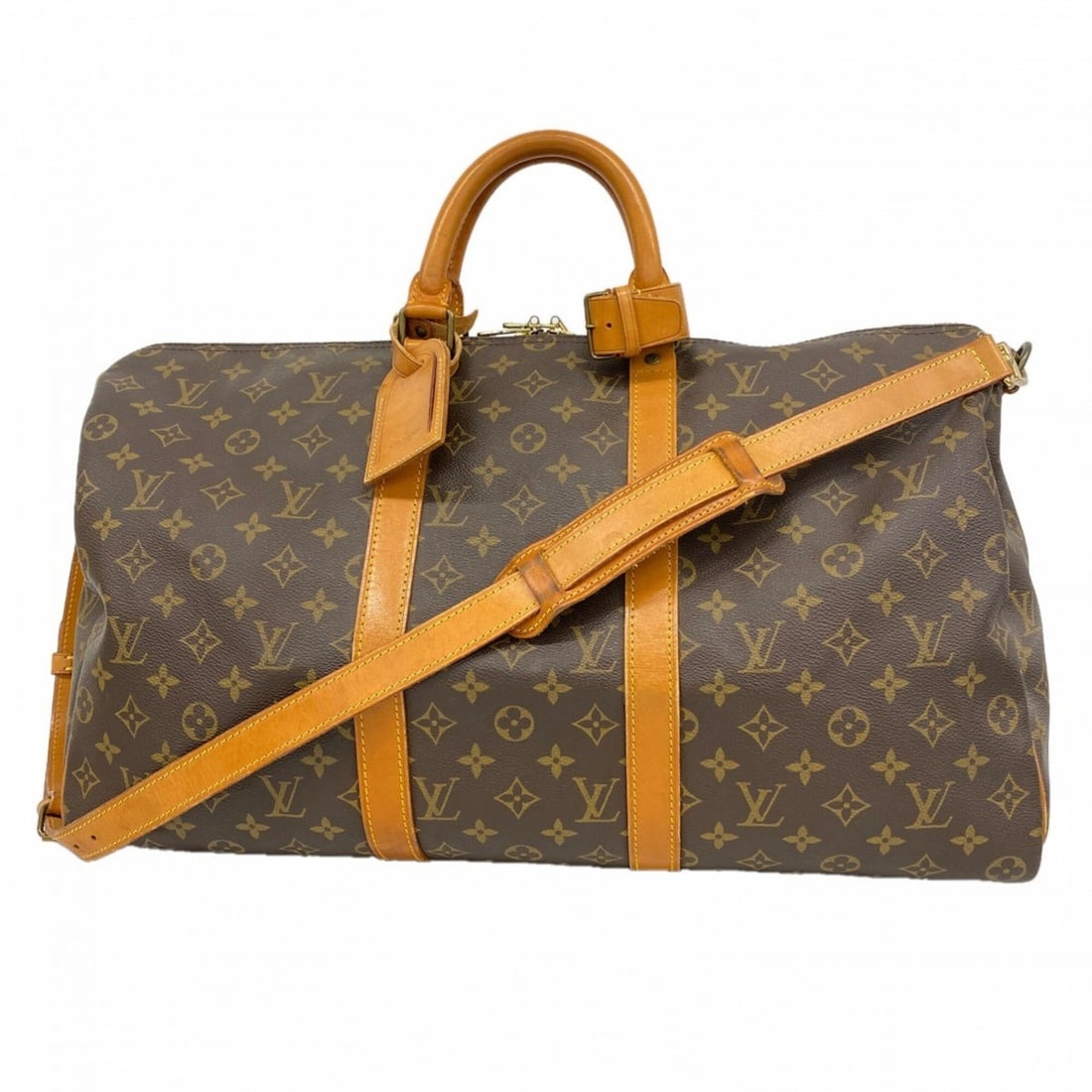 Louis Vuitton Bags - Boston Monogram Keepall Bandoulière 50 M41416 Brown Men's & Women's (1 of 17)