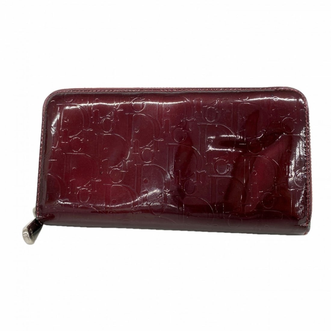 Christian Dior long wallet, enamel, burgundy, women's.: --- Catalog ---Category: SizeSize (HxWxD): 10.5cm x 19cm x 2cm / 4.13'' x 7.48'' x 0.78''Category: DesignType: Long wallet (bi-fold)Color: BordeauxGender: WomenCategory: GeneralBrand: Christian Dior--