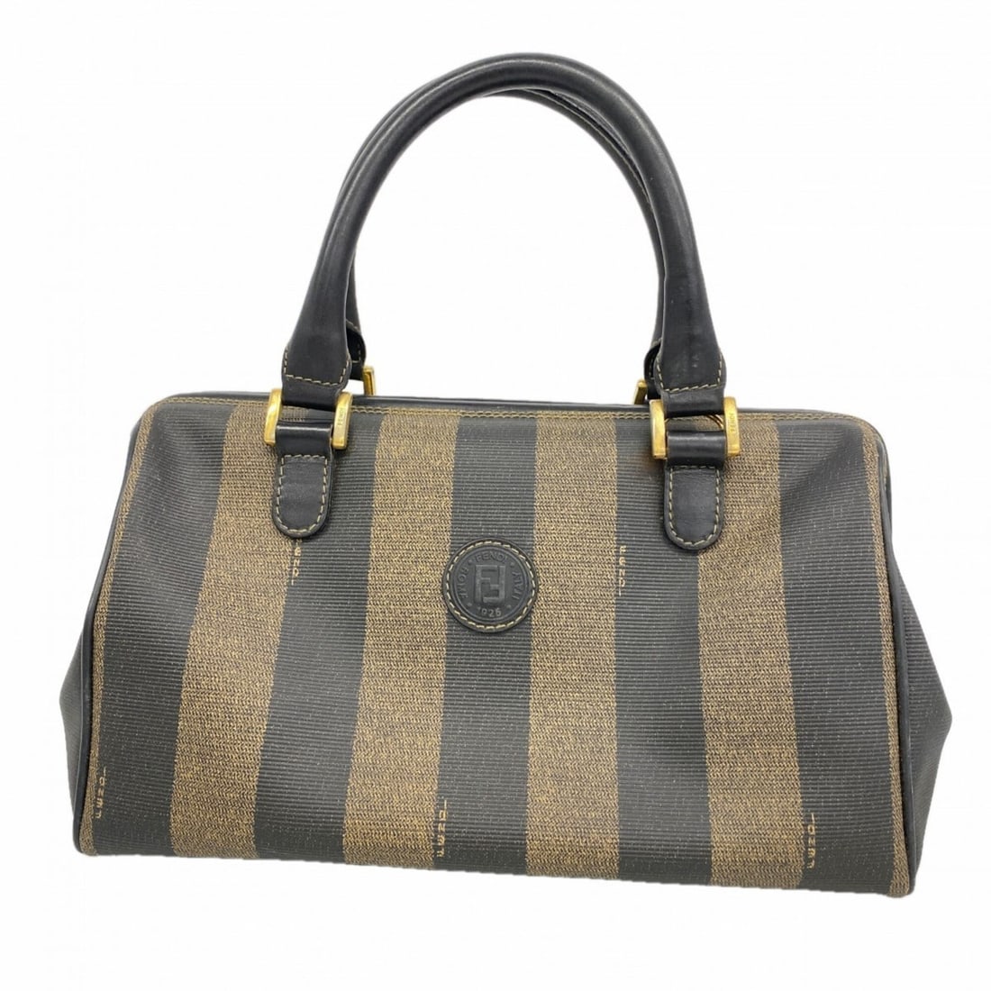Fendi Pecan handbag, black and brown, for women.: --- Catalog ---Category: SizeSize (HxWxD): 15cm x 27cm x 14cm / 5.9'' x 10.62'' x 5.51''Category: DesignType: HandbagColor: Black, BrownGender: WomenMaterial: PVC Hardware Color: GoldCategory: General