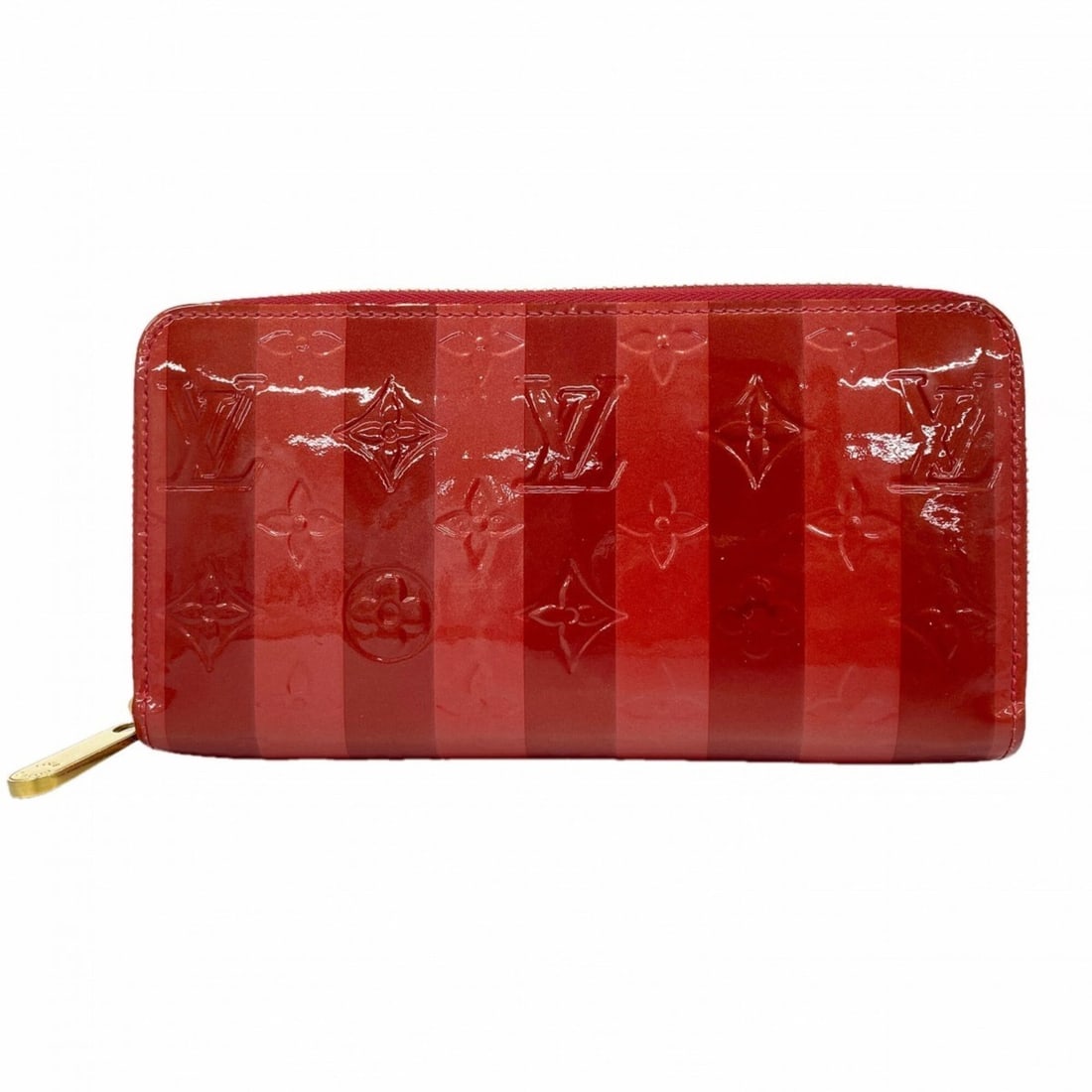 Louis Vuitton Vernis Rayures Zippy Wallet M91718 Pomme d'Amour Women's Long: --- Catalog ---Category: SizeSize (HxWxD): 10cm x 19cm x 2cm / 3.93'' x 7.48'' x 0.78''Category: DesignType: Long wallet (bi-fold)Color: Red colorGender: WomenCategory: GeneralMPN: M91718Brand: Louis