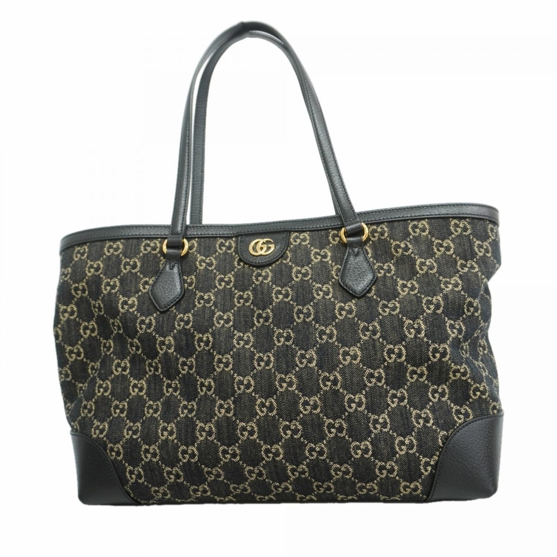 Gucci Tote Bag 631685 Denim Black Women's: --- Catalog ---Category: SizeSize (HxWxD): 29cm x 37cm x 14cm / 11.41'' x 14.56'' x 5.51''Category: DesignType: Tote bagColor: BlackGender: WomenMaterial: Denim Hardware Color: GoldCategory: