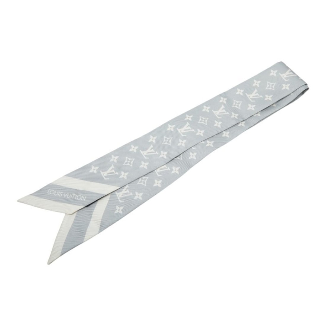 Louis Vuitton Bandeau BB Monogram Silhouette Scarf M97398 Gray White Silk Women's LOUIS VUITTON: --- Catalog ---Category: SizeSize (LxW): 5cm x 1.18m / 1.96'' x 46.45''Category: DesignType: ScarfColor: Gray, WhiteGender: WomenMaterial: Silk Category: GeneralBrand: Louis Vuitton--- Item List ---Se
