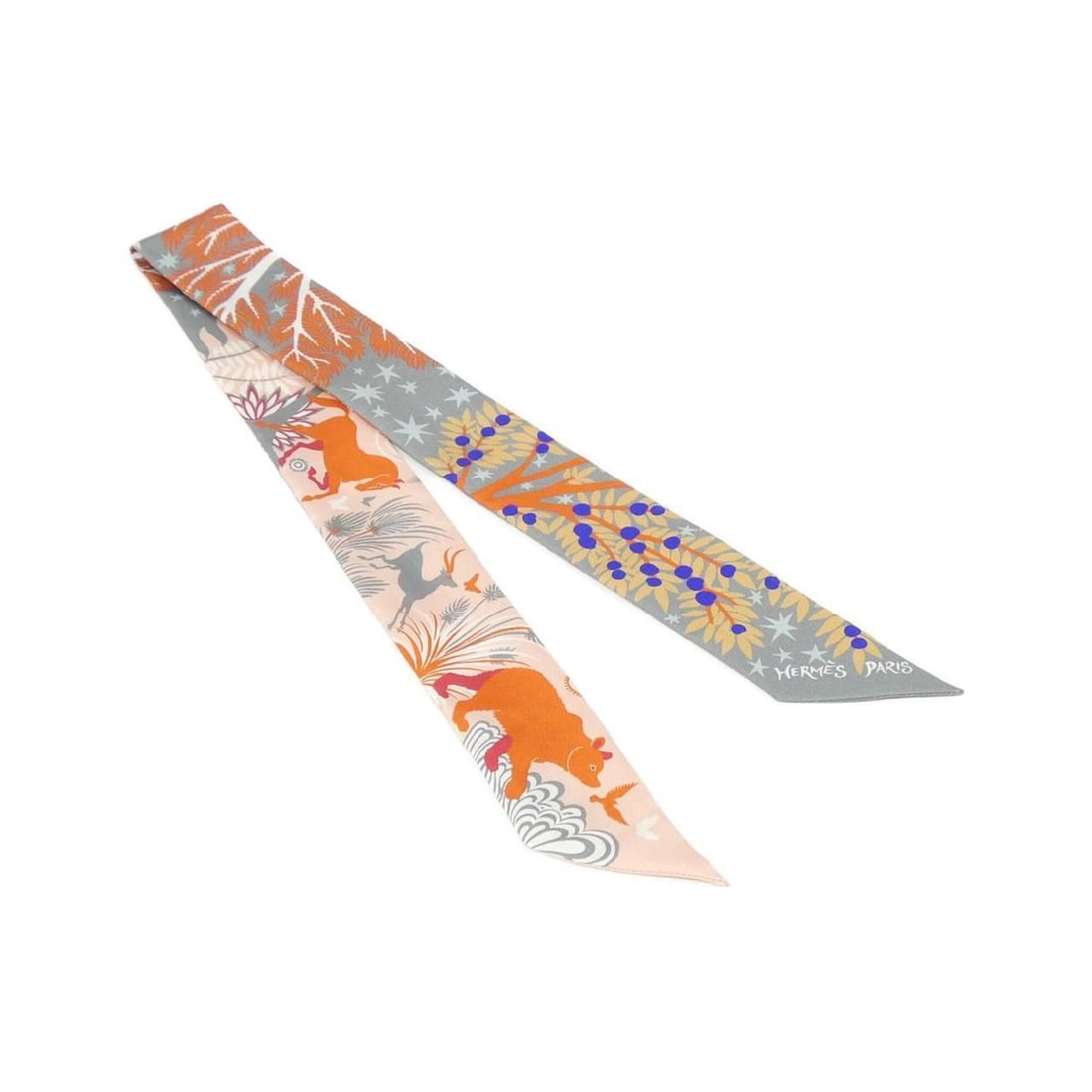 Hermes LE CHARME D'ORPHEE Twilly 063702S Scarf Muffler: --- Catalog ---Category: SizeSize (LxW): 5cm x 86cm / 1.96'' x 33.85''Category: DesignType: ScarfColor: VioletGender: Men,WomenMaterial: Silk Category: GeneralMPN: 063702SBrand: Hermes--- Item List --